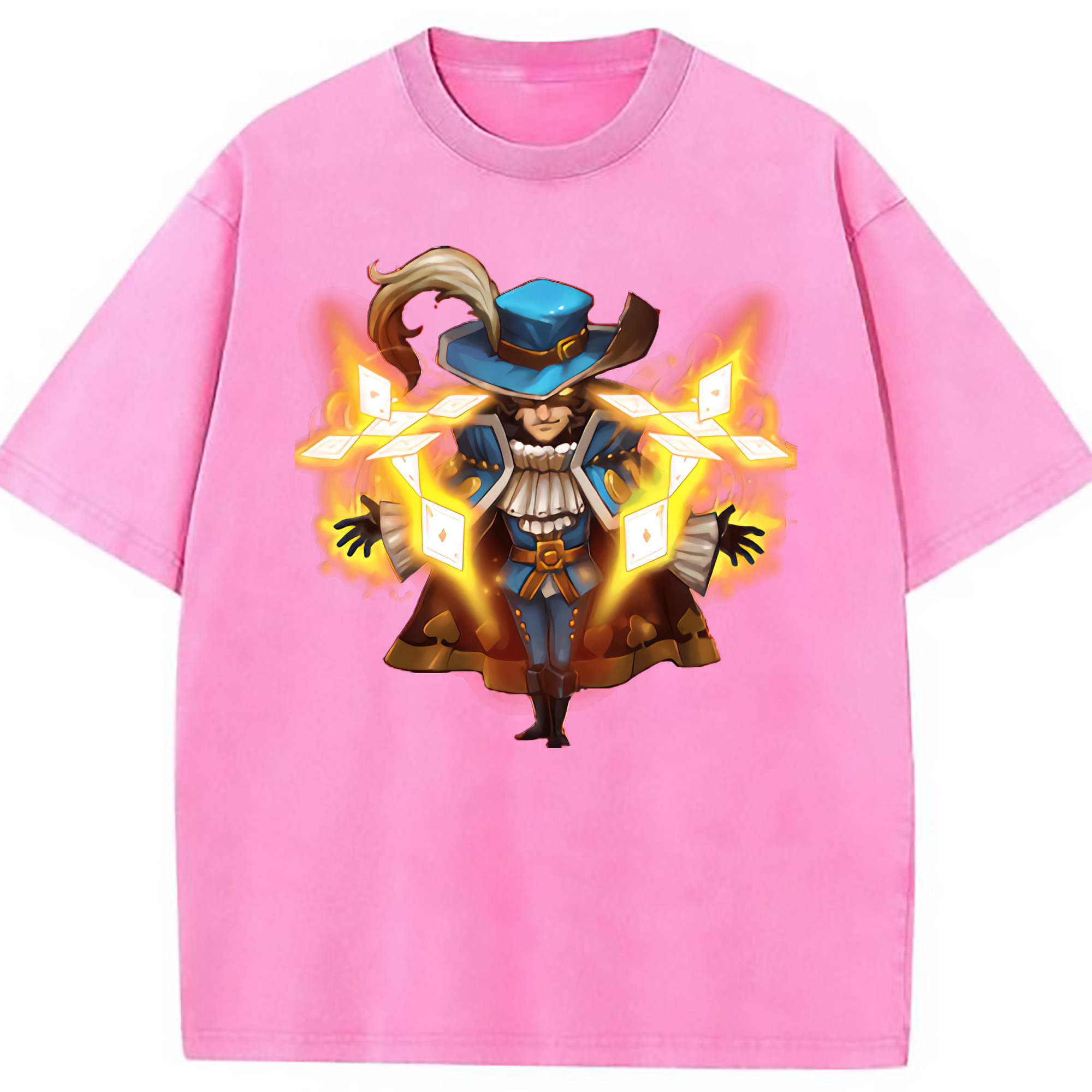 （画像用） リーグ・オブ・レジェンド League of Legends LOL 綿100% ヴィンテージ風 半袖Tシャツ（フロントプリント）